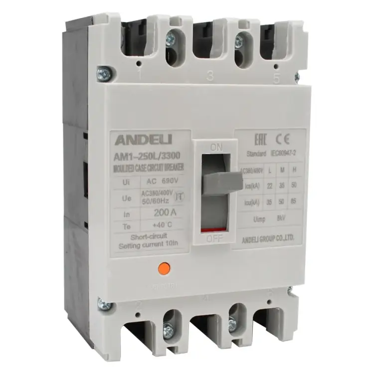 Автоматический выключатель ANDELI AM1-250L ADL06-042