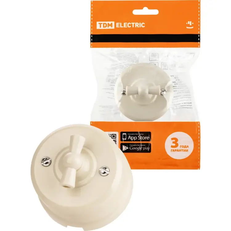 Поворотный выключатель TDM ELECTRIC Виви SQ1820-1305