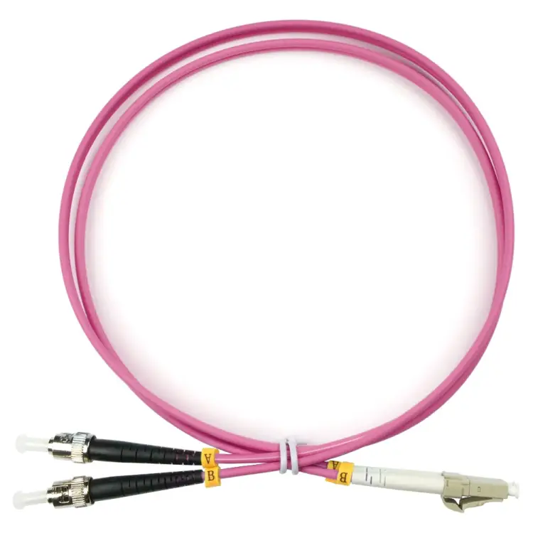 Дуплексный оптический патч-корд TopLan DPC-TOP-OM4-LC/P-ST/P-1.0
