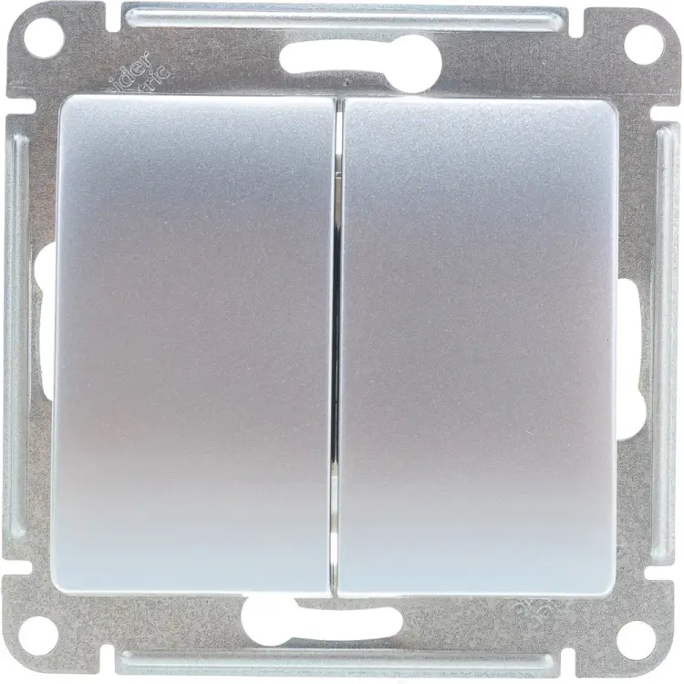 Двухклавишный выключатель Systeme Electric GLOSSA GSL000351