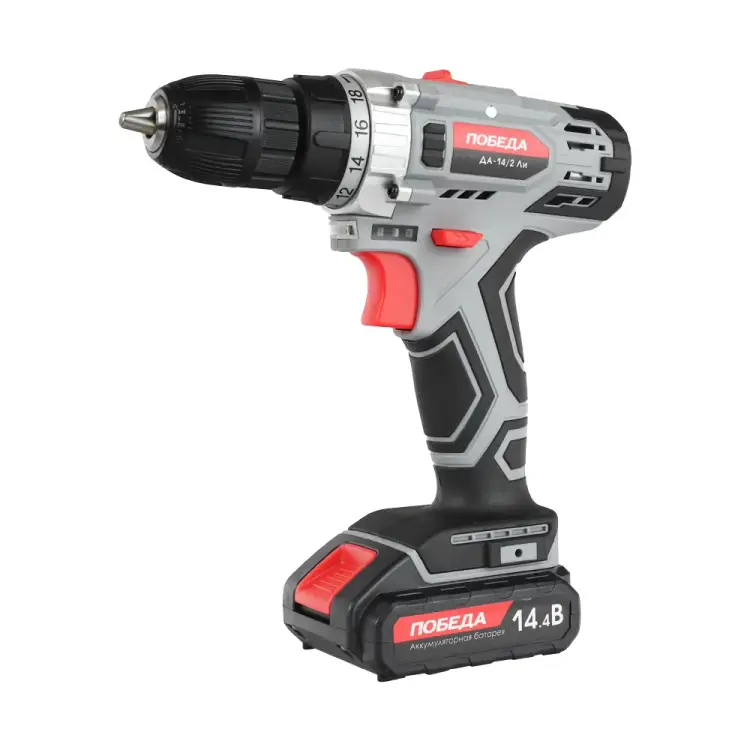 Аккумуляторная дрель-шуруповерт Победа ДА-14/2 Ли 180201635