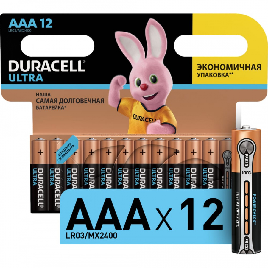 Батарейки Duracell LR03-12BL Ultra Power