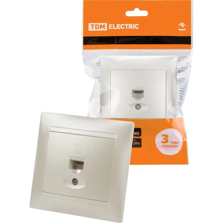 Компьютерная розетка TDM ELECTRIC Лама SQ1815-0816