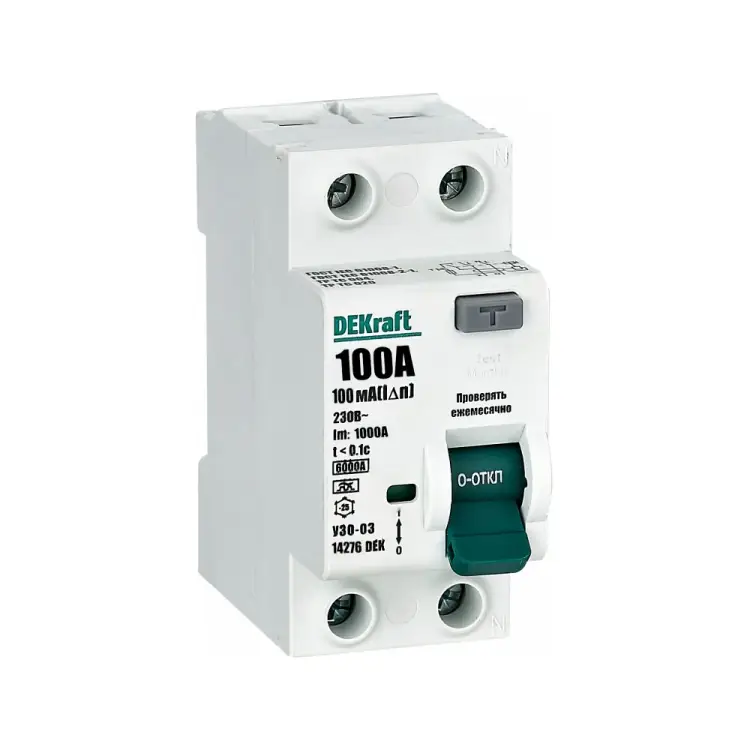 Устройство защитного отключения DEKraft узо-03 вдт 14276DEK