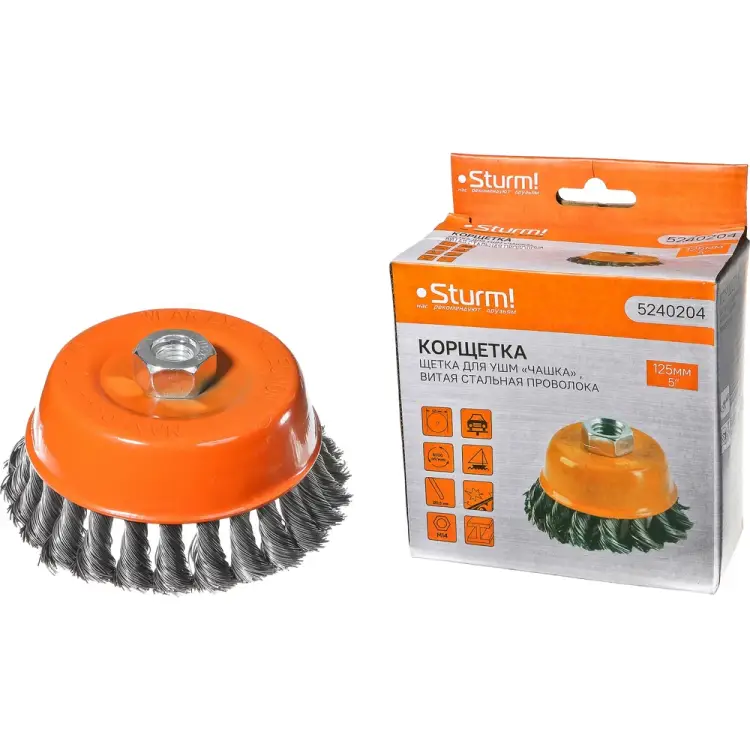 Корщетка-насадка для ушм Sturm 5240204 Корщетка-насадка для ушм Sturm 5240204