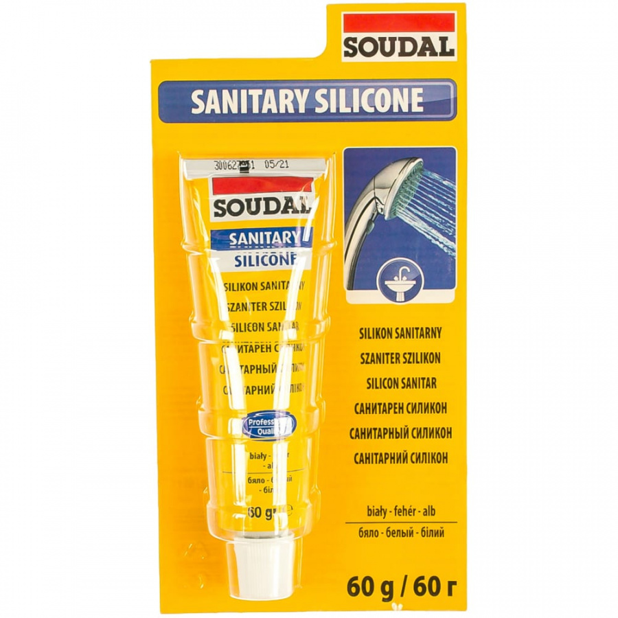 Санитарный силиконовый герметик Soudal 120033