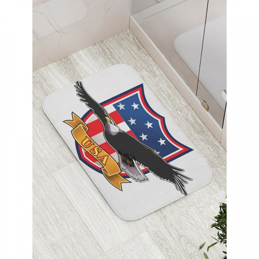 Противоскользящий коврик для ванной, сауны, бассейна JOYARTY Американский герб