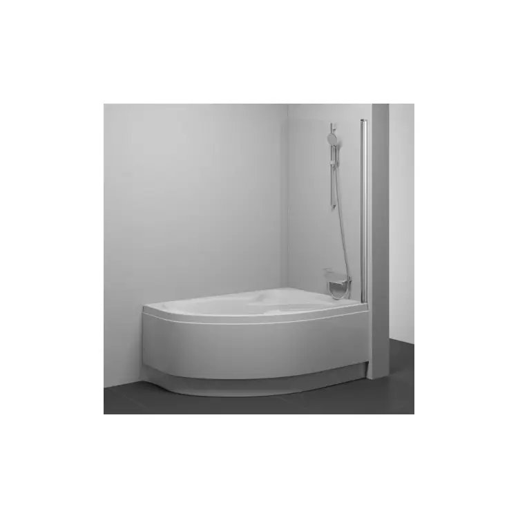 Одноэлементная перегородка-шторка на борт ванны Ravak CVSK1 ROSA 140/150 7QRM0U00Y1