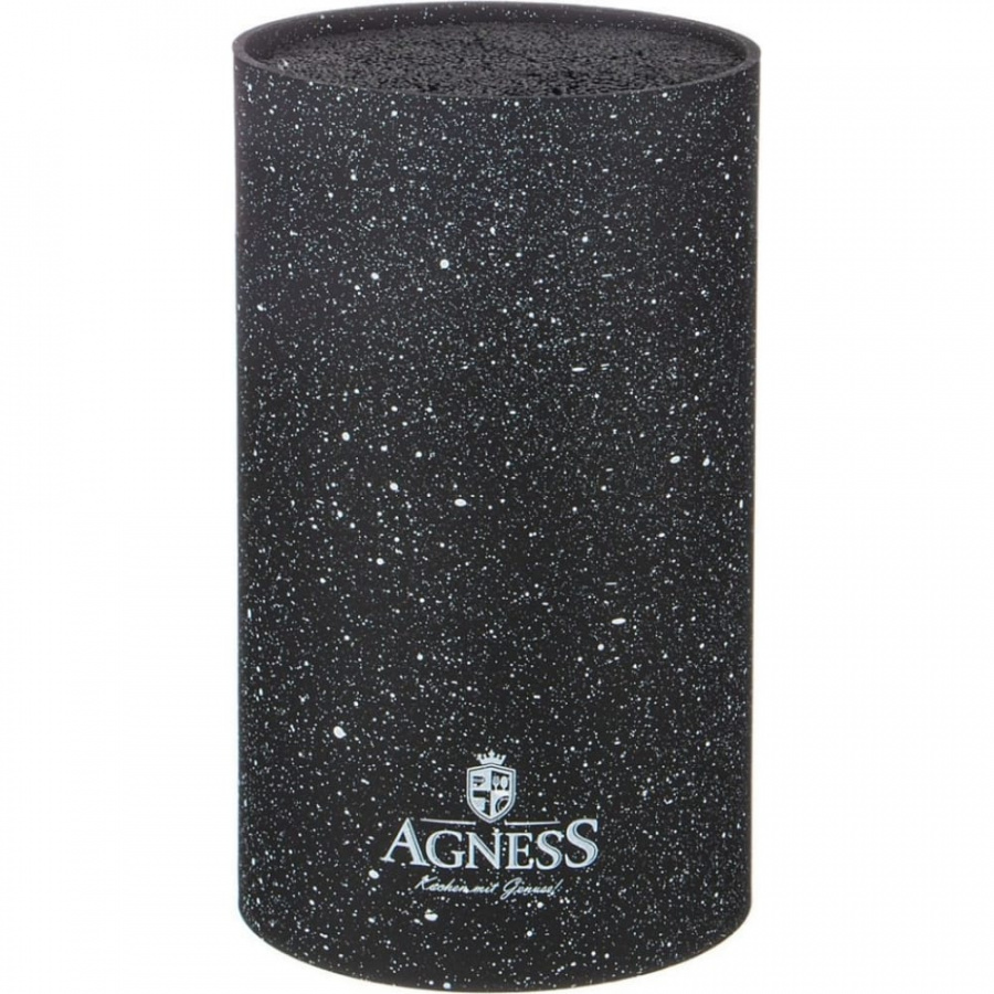 Универсальная подставка для ножей Agness BLACK MARBLE