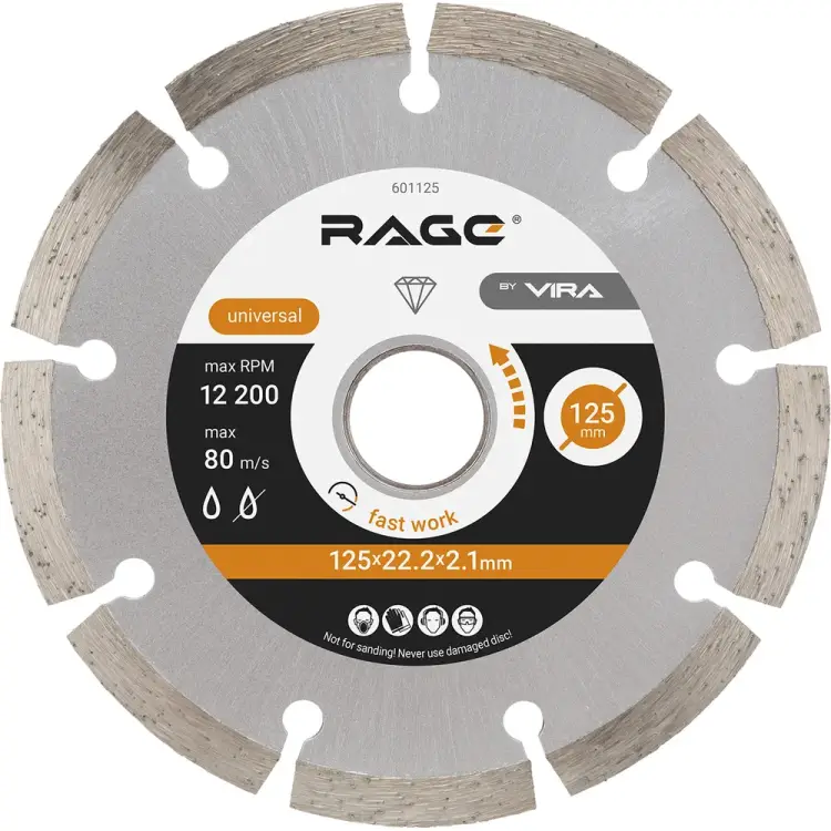Сегментный алмазный диск RAGE RAGE 601125 Сегментный алмазный диск RAGE RAGE 601125