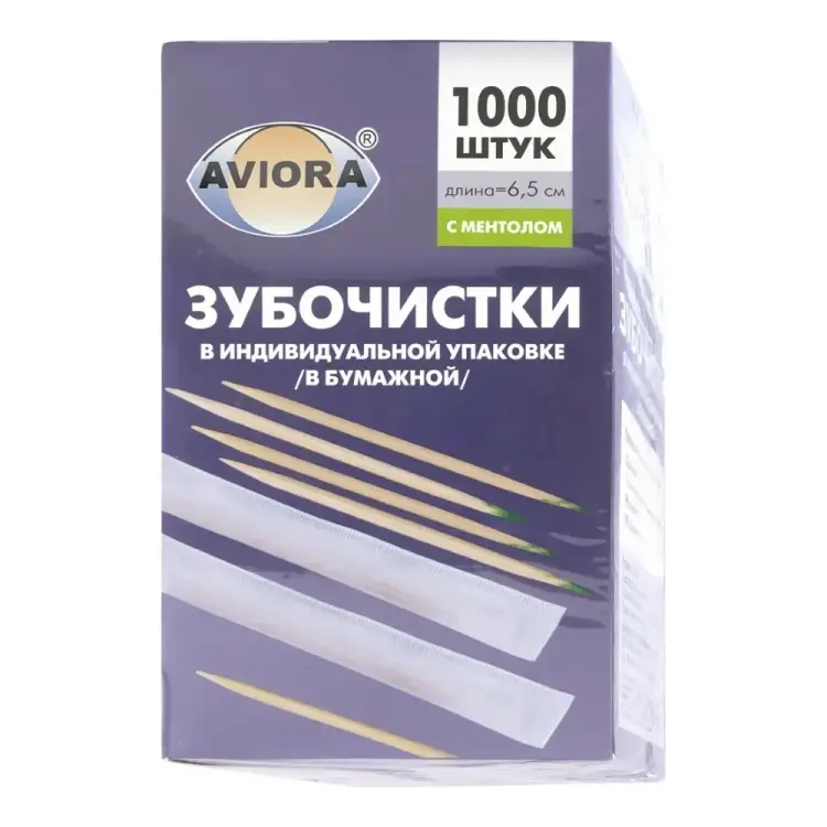 Бамбуковые зубочистки AVIORA 401-609