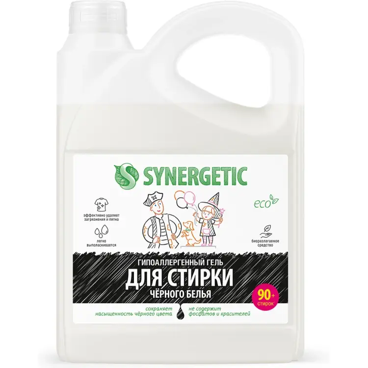 Гель для стирки черного белья SYNERGETIC 4607971450269 109800 Гель для стирки черного белья SYNERGETIC 4607971450269 109800