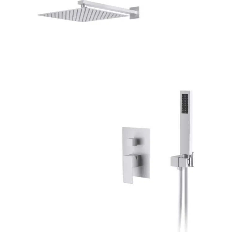 Душевая система для душа D&K DK Bayern.Liszt встраиваемый матовый белый DA1515708A04