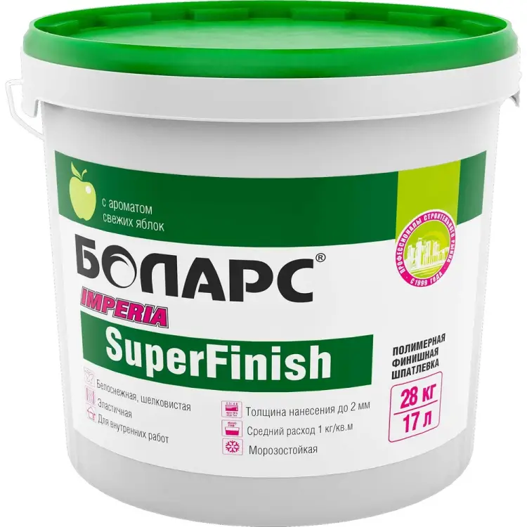 Готовая шпатлевка БОЛАРС IMPERIA SUPER FINISH 00000037844 Готовая шпатлевка БОЛАРС IMPERIA SUPER FINISH 00000037844