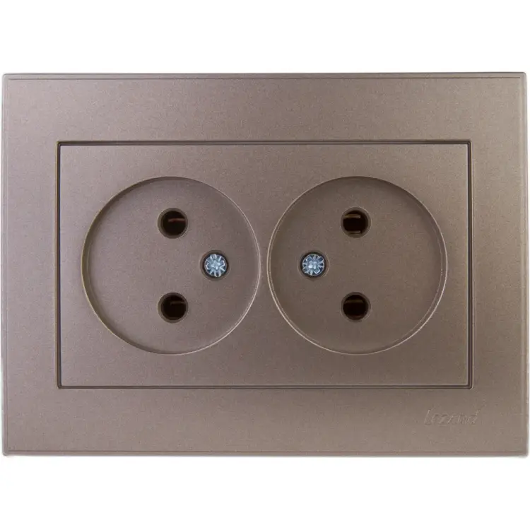 Двойная розетка Lezard RAIN 703-3131-128