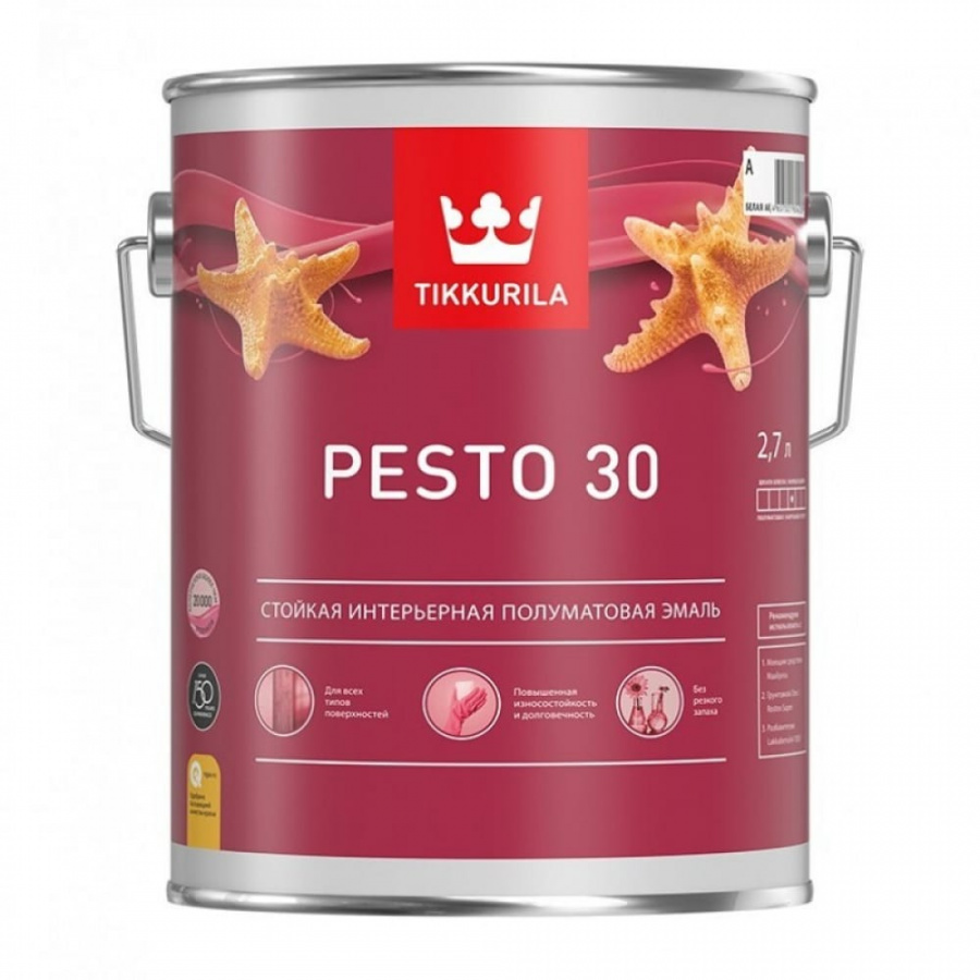 Алкидная эмаль Tikkurila PESTO 30