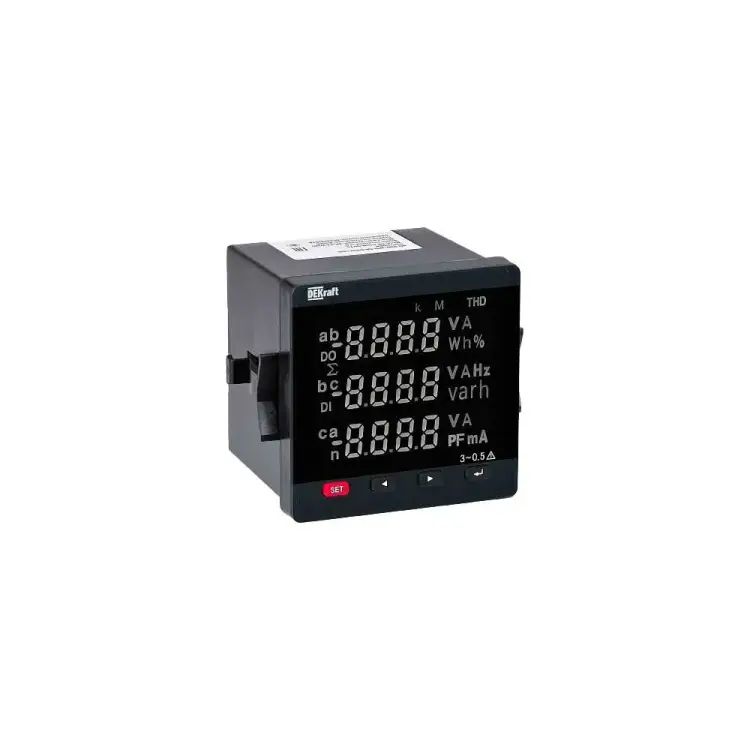 Цифровой трехфазный вольтметр DEKraft вм-72d 50358DEK