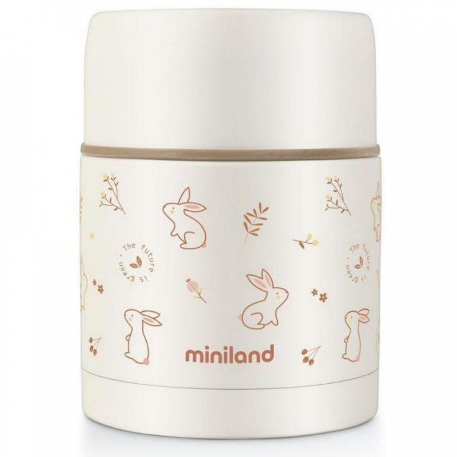 Детский термос для еды Miniland Natur Thermos Bunny зайчик