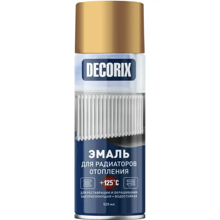 Акриловая аэрозольная эмаль для радиаторов Decorix 0105-04 DX