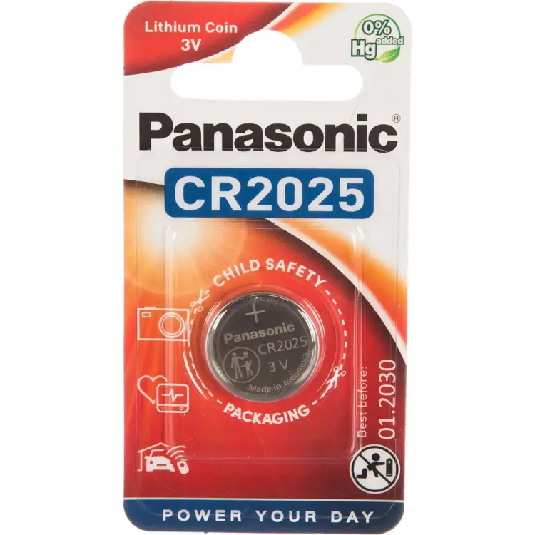 Батарейка Panasonic CR2025 3В бл/1 литиевая 5019068085121