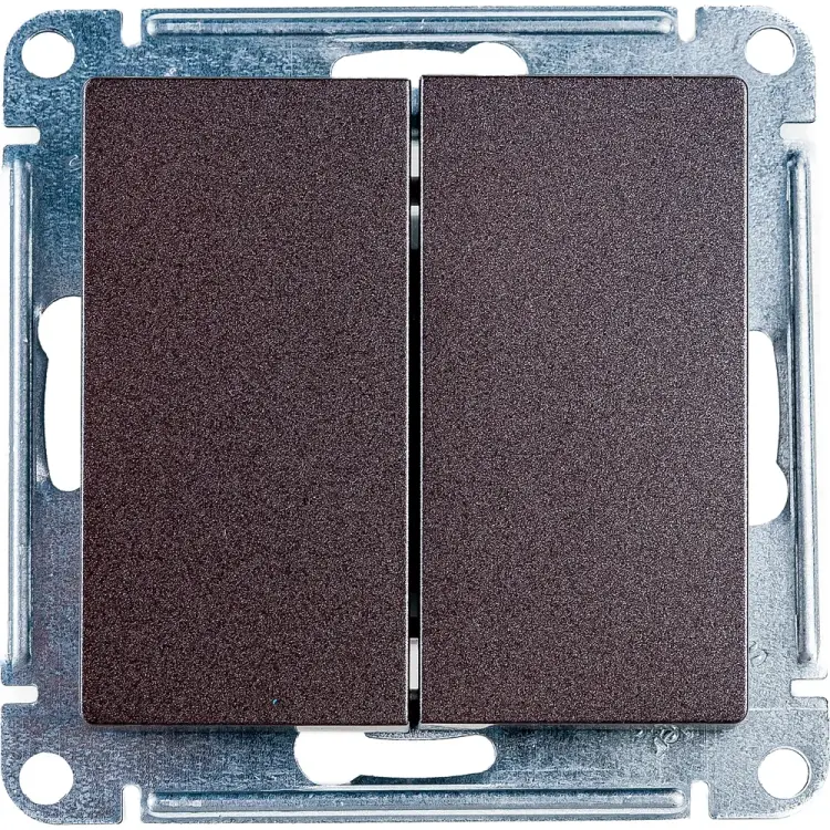 Двухклавишный переключатель Systeme Electric Мокко сх.6, 10АХ ATN000665