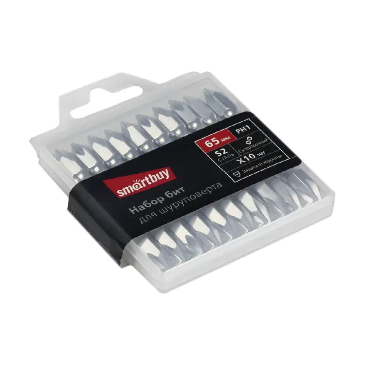 Набор двухсторонних бит для шуруповерта Smartbuy SBT-SCBS-10P3