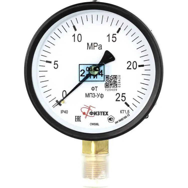 Манометр ПО Физтех, АО МП3-Уф 4687205178404