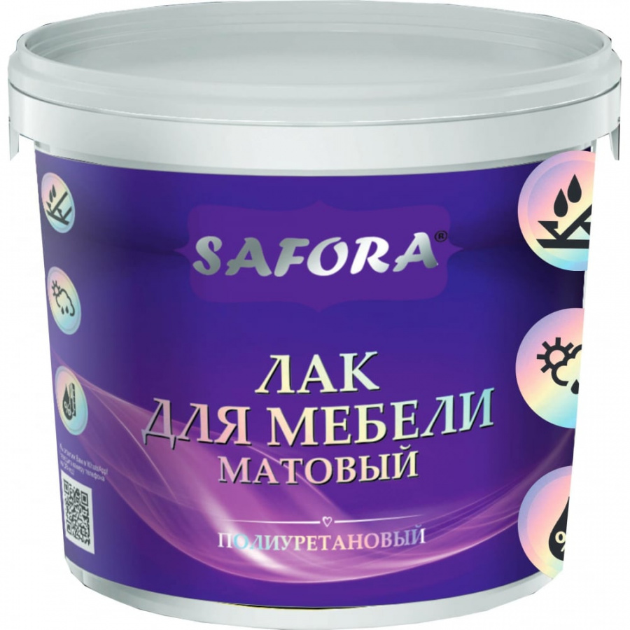 Полиуретановый лак для мебели SAFORA ML500