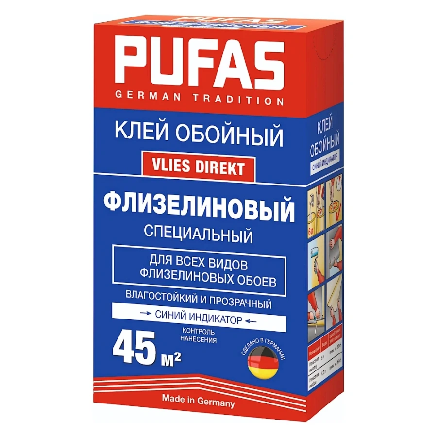 Специальный флизелиновый клей Pufas 021712092 Специальный флизелиновый клей Pufas 021712092
