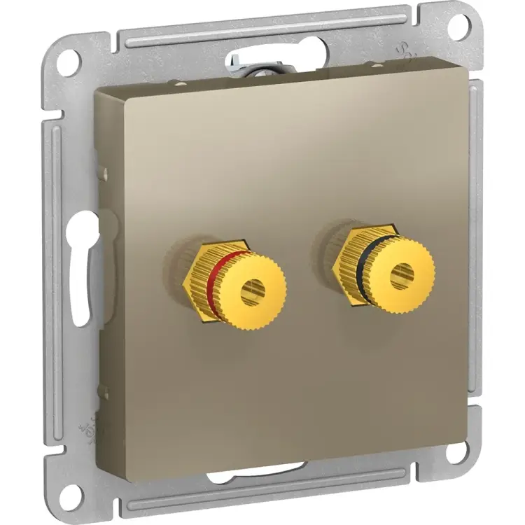 Двухместная аудиорозетка Systeme Electric AtlasDesign ATN000587