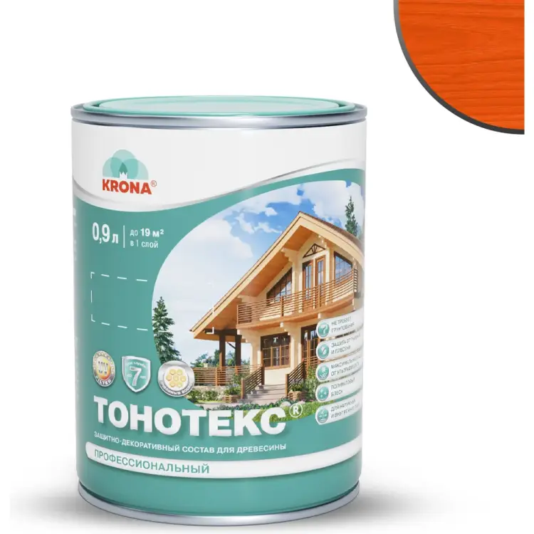 Защитно-декоративный состав для дерева KRONA Тонотекс 66331700