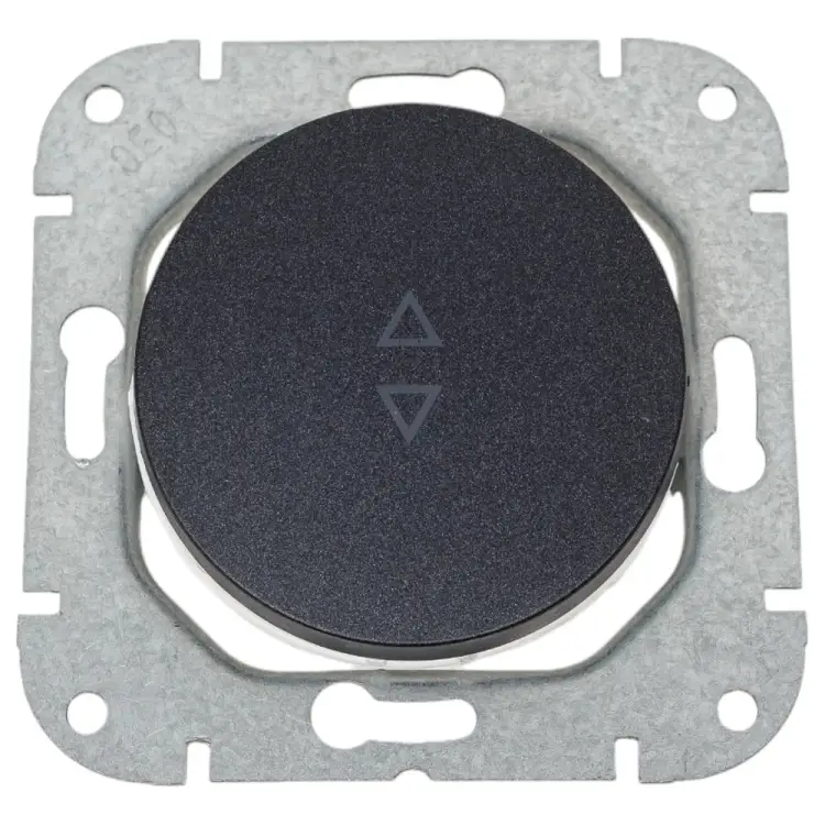 Одноклавишный проходной механизм выключателя BYLECTRICA ПРОВАНС С610-3361 графит