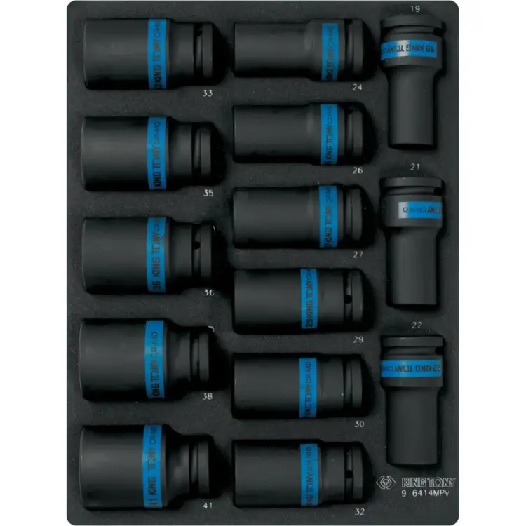 Набор торцевых головок KING TONY 9-6414MPV