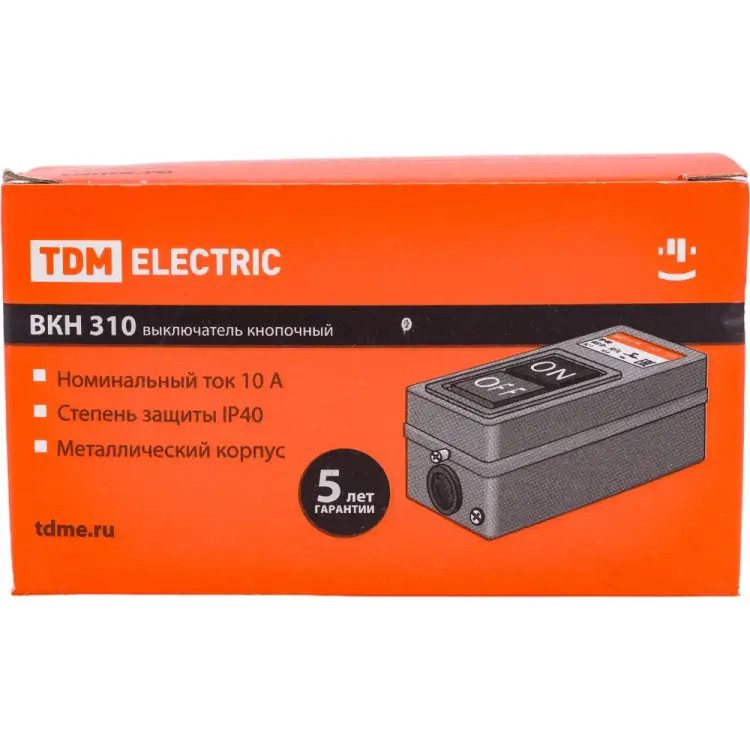 Кнопочный выключатель TDM ELECTRIC ВКН-310 SQ0716-0001