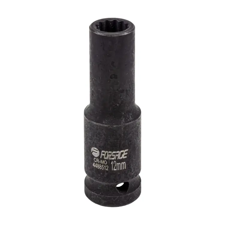 Глубокая двенадцатигранная головка ударная Forsage f-4488512 F-4488512(54910) Глубокая двенадцатигранная головка ударная Forsage f-4488512 F-4488512(54910)