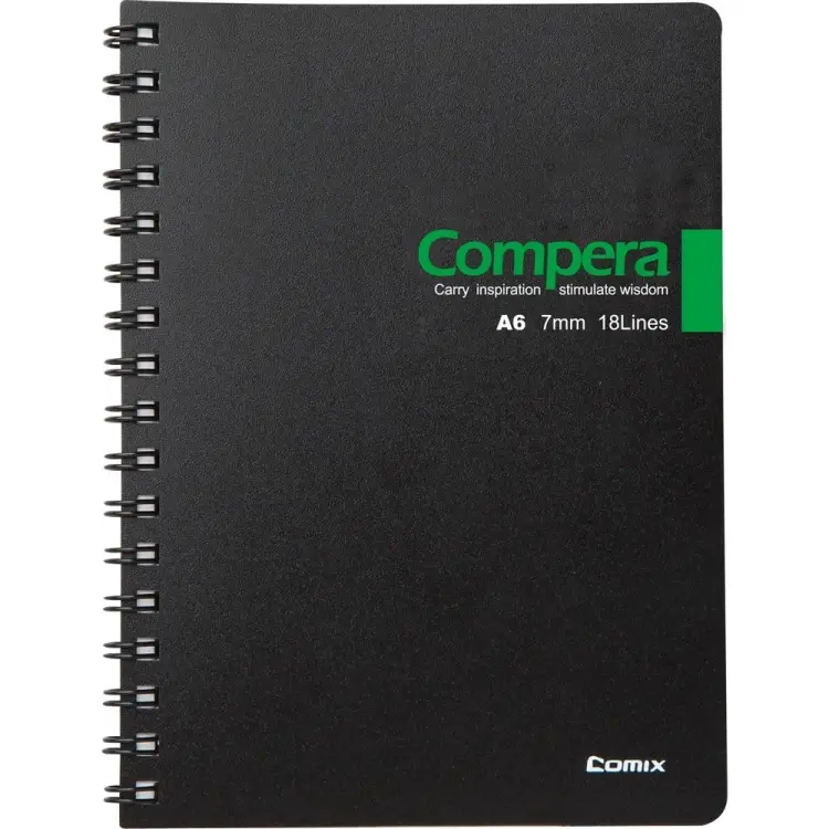 Блокнот COMIX Compera Bond CPA6507 BLK/GN