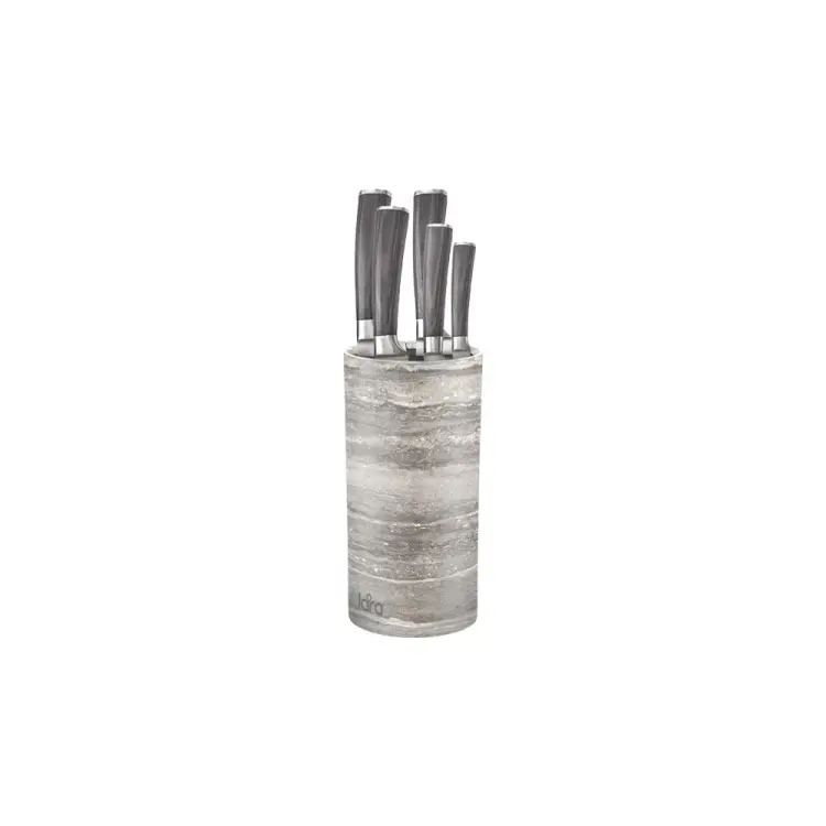 Универсальная круглая подставка для ножей Lara LR05-103 Gray