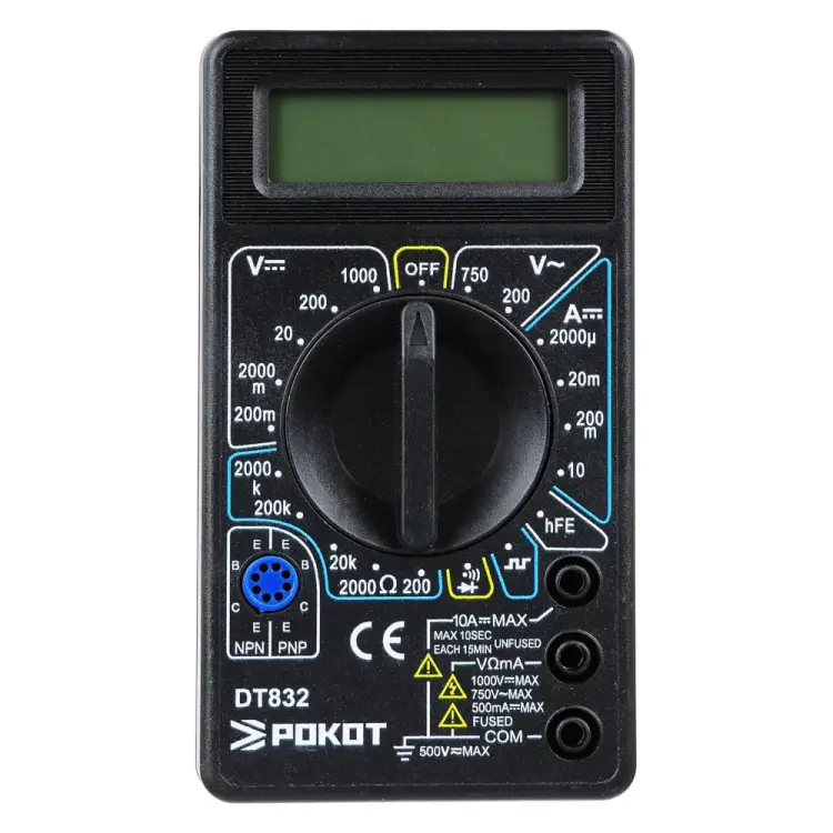Цифровой мультиметр РОКОТ DT-832 660-015