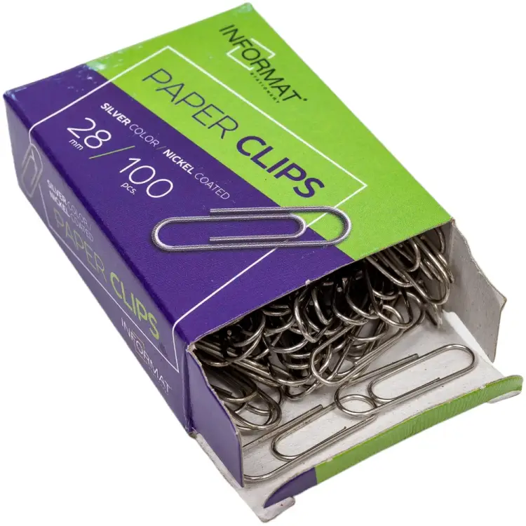 Никелированные скрепки INFORMAT PCN28-100