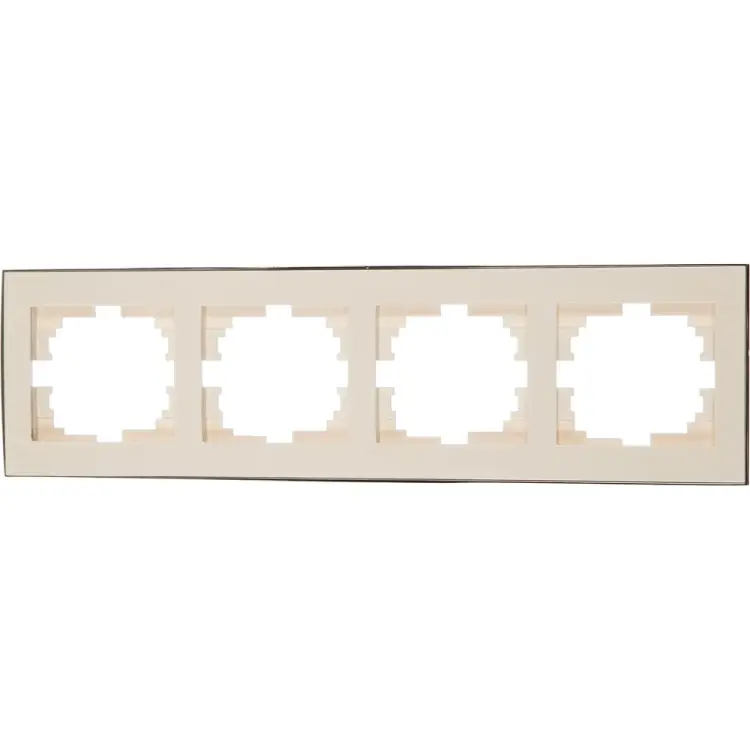 Четырехместная горизонтальная рамка Lezard RAIN 703-0225-149