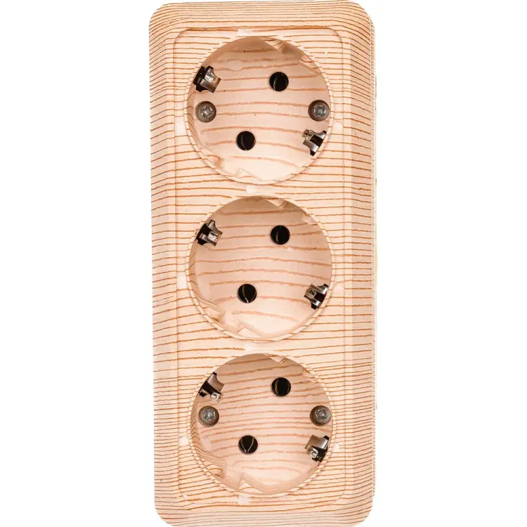 Трехместная розетка UNIVersal Олимп 1173