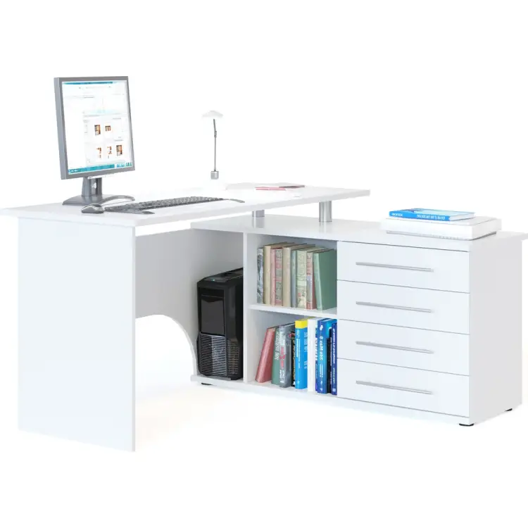 Правый компьютерный стол СОКОЛ КСТ-109П КСТ109ПБ6