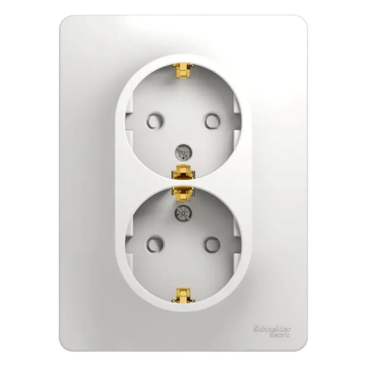 Двухместная розетка Systeme Electric Glossa GSL000126