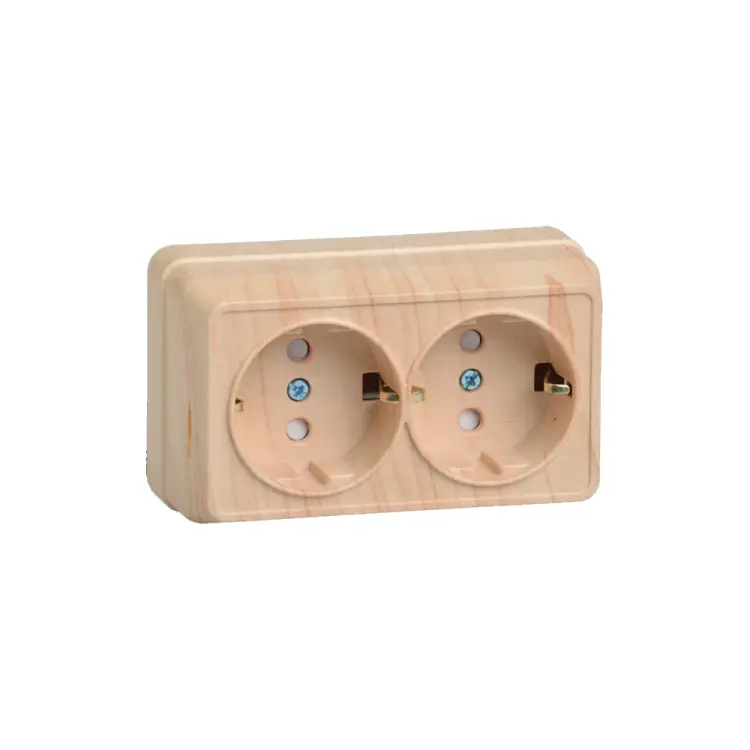 Двухместная розетка IEK ОКТАВА РСш22-3-ОС ERO24-K03-16-DC