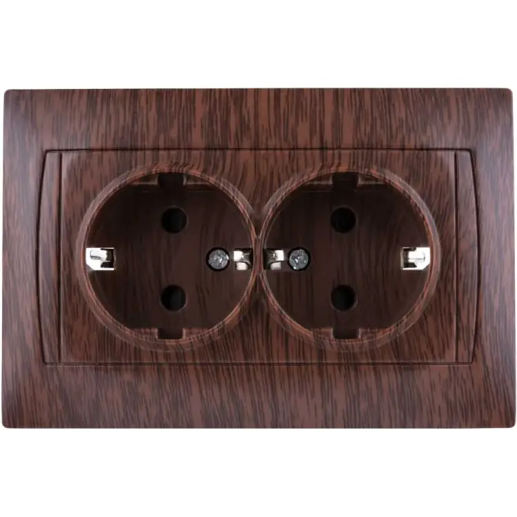 Двойная розетка TDM ELECTRIC Лама SQ1815-0413