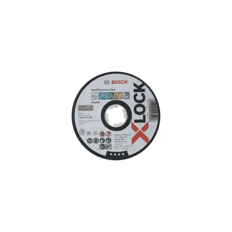 Прямой отрезной диск Bosch X-LOCK Multi Material 2608619269 Прямой отрезной диск Bosch X-LOCK Multi Material 2608619269
