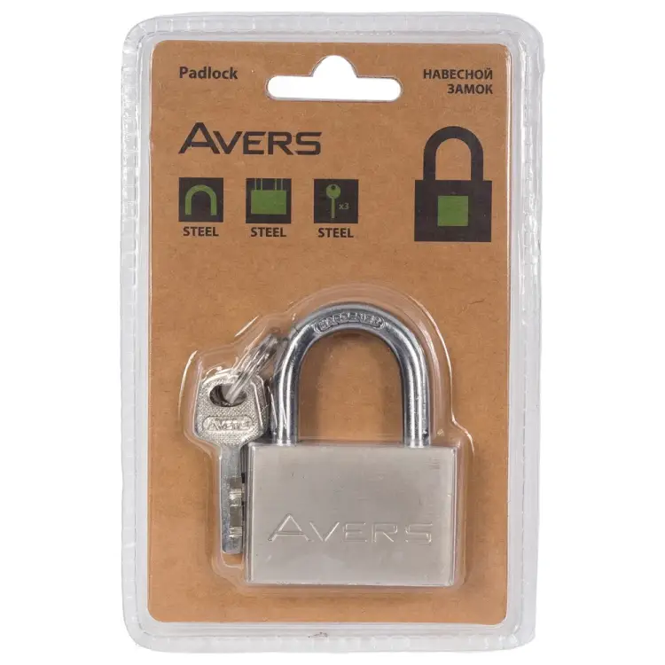 Навесной замок AVERS PDS-30-50-Blister 00022996