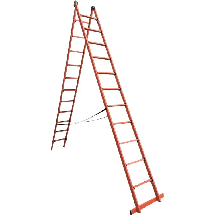 Универсальная двухсекционная диэлектрическая лестница-стремянка Диэлектрик ССД-У Д266491