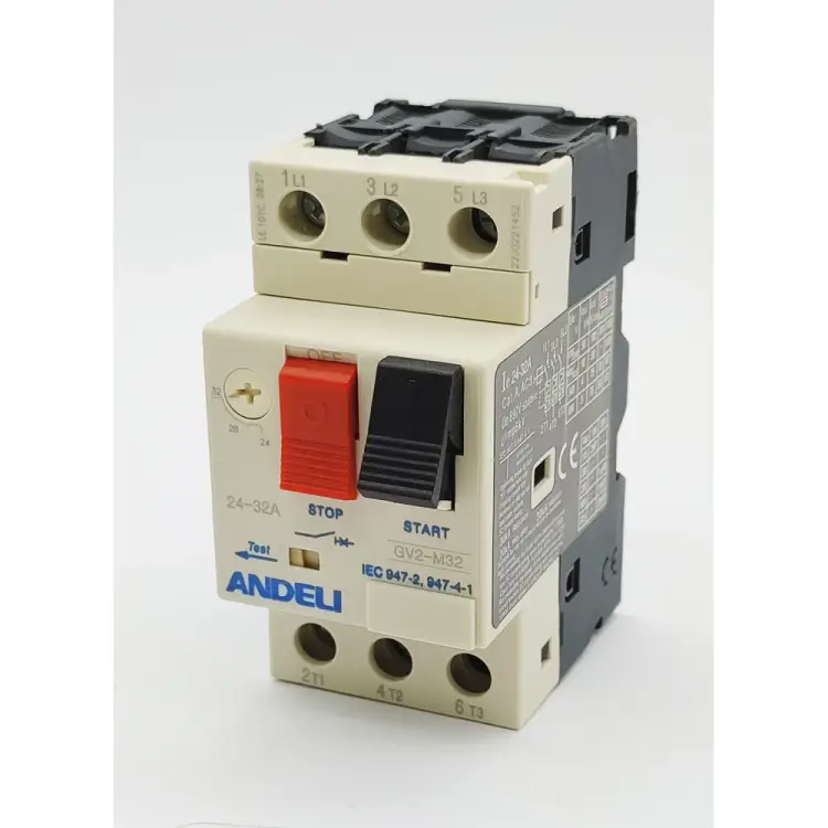 Пускатель ANDELI gv2-m32 24а~32а кнопочный ADL06-614