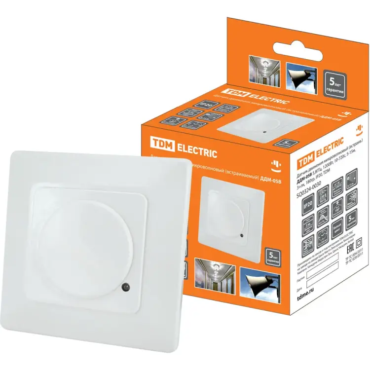 Датчик движения TDM ELECTRIC ДДМ-05В SQ0324-0030